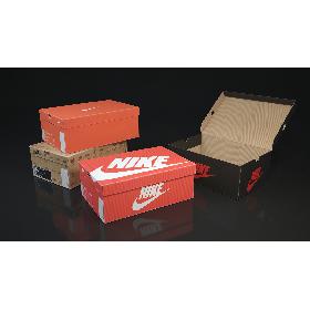 Shoe box Nike 3d 3D model 3D model